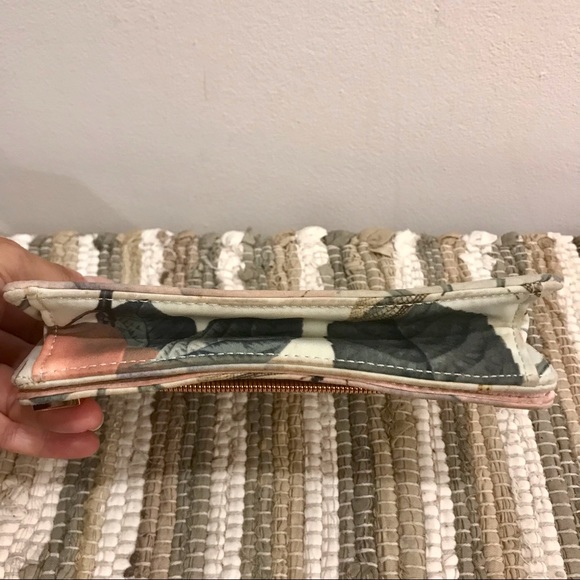 Ted Baker multicolor floral fabric and rose metal clutch. Good used condition. - Picture 8 of 9